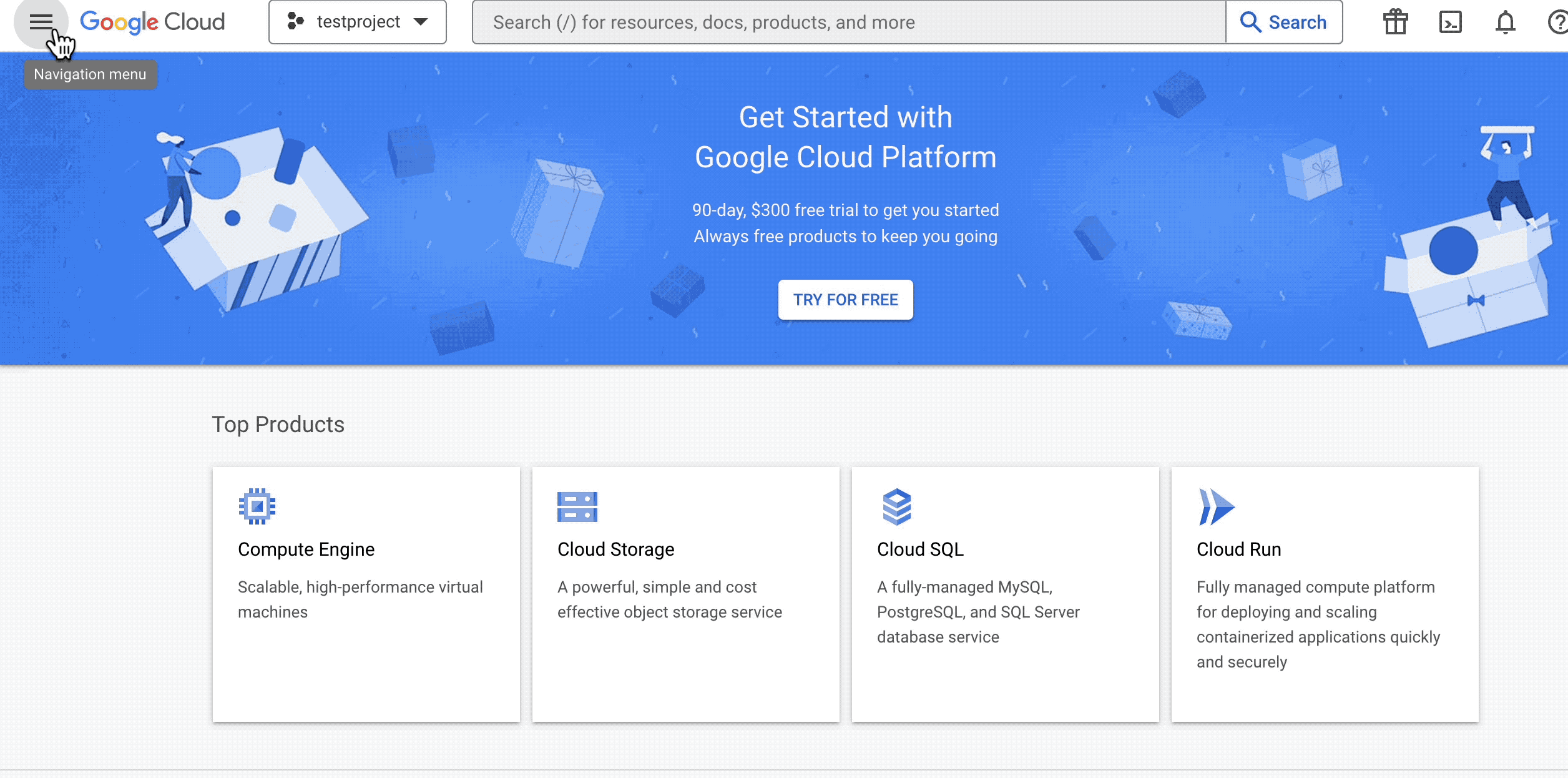 Google Play Game Services – Marketplace – Google Cloud console