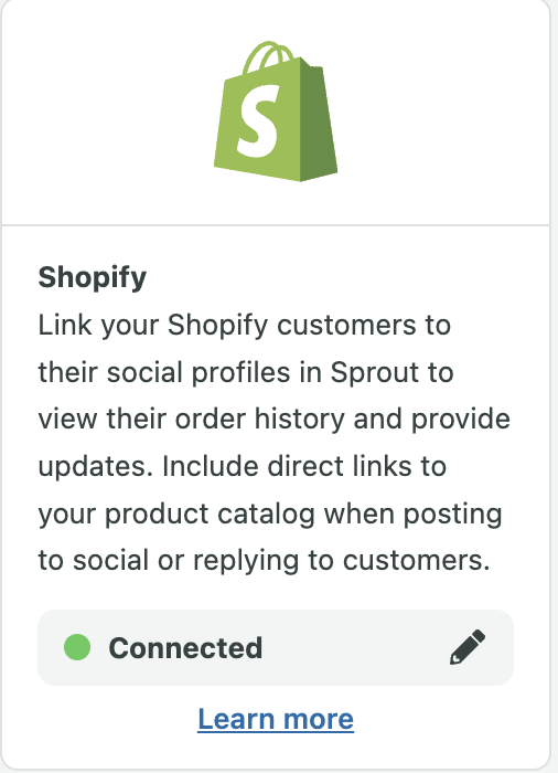 Shopify integration