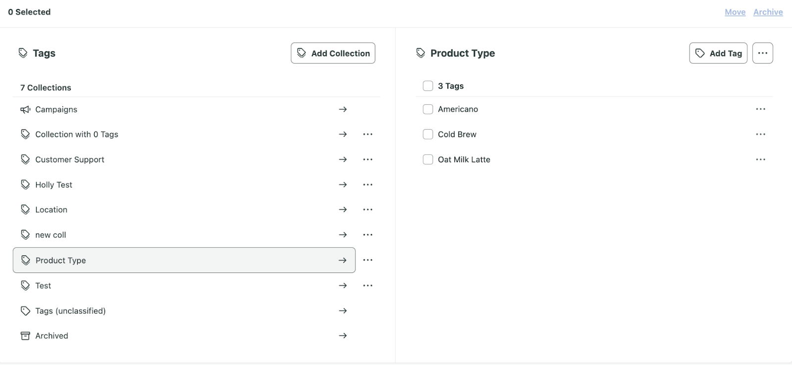 Sprout Social Tag Management and Tag Collection.