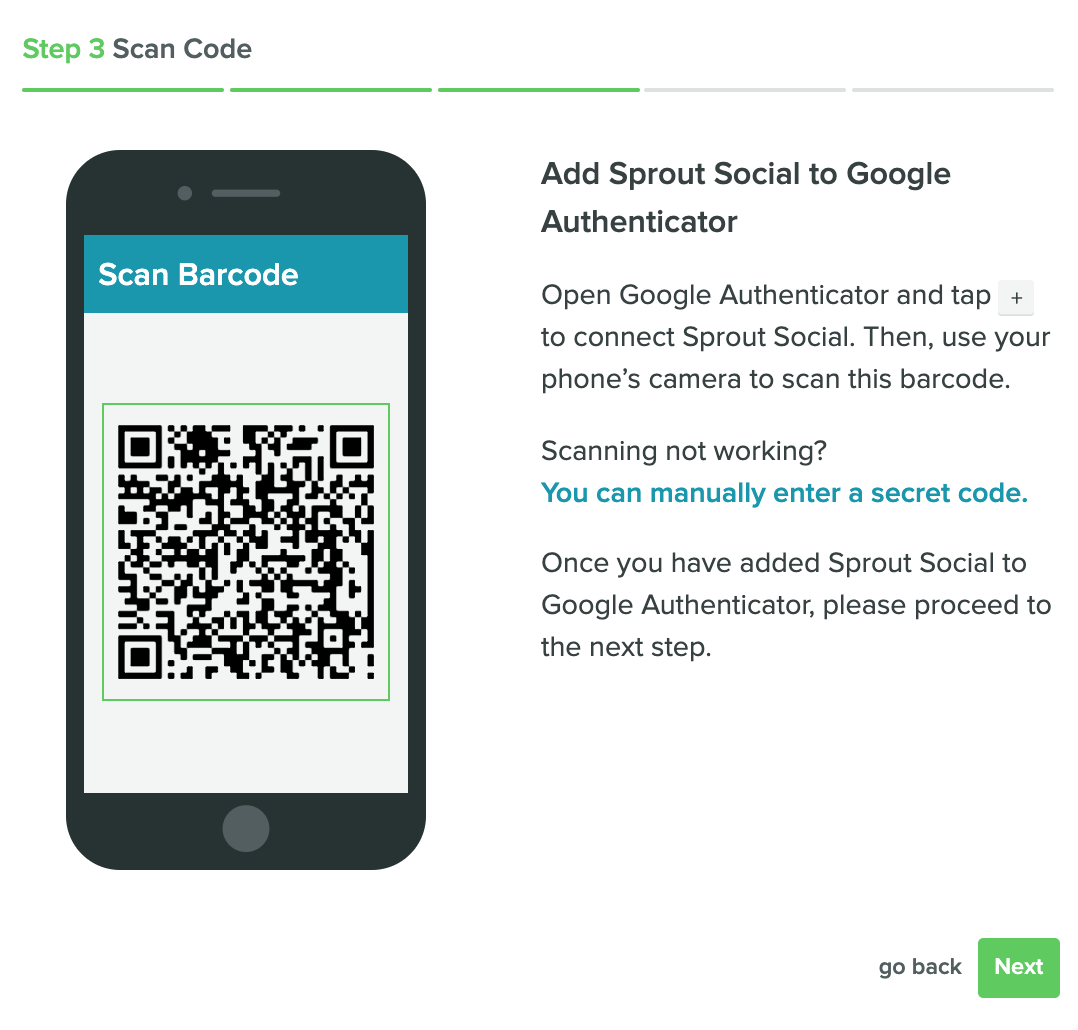 google authenticator barcode