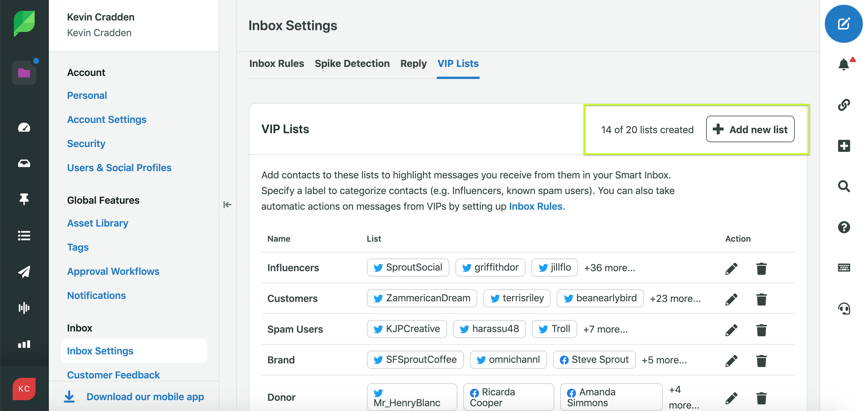 Audience Size Influencer Indicators & Custom VIP Lists Sprout Social