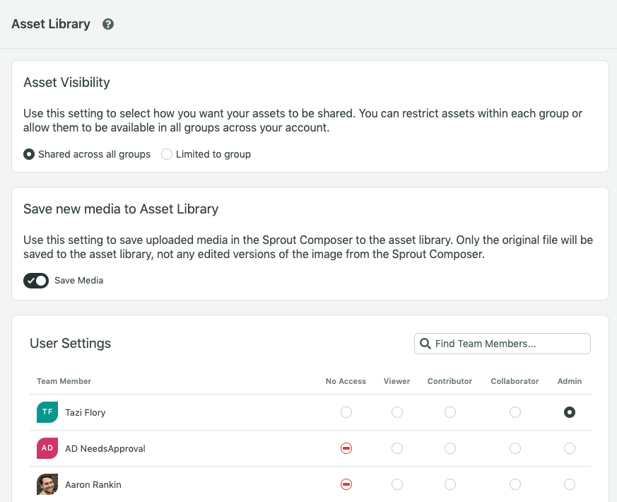 Identify group owned assets in the Library - Website Features - Developer  Forum