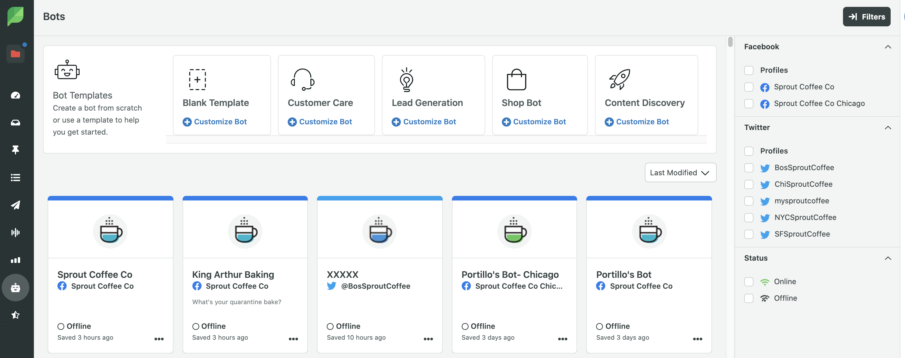 Setting up a bot application