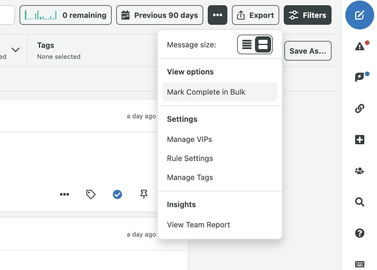 Message Actions – Sprout Social Support