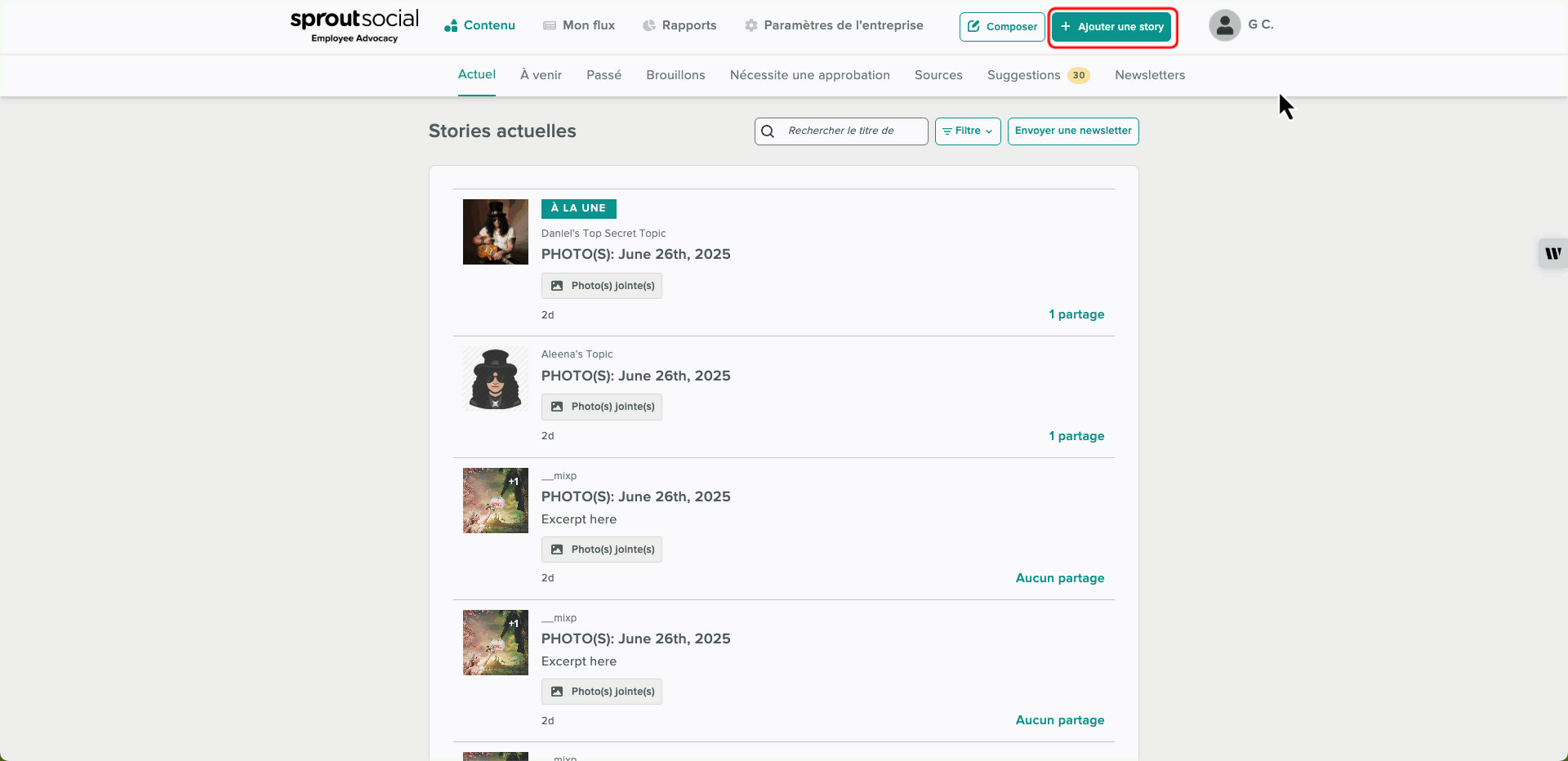 GIF showing the processes using Translate by AI Assist to translate Advocacy messages.