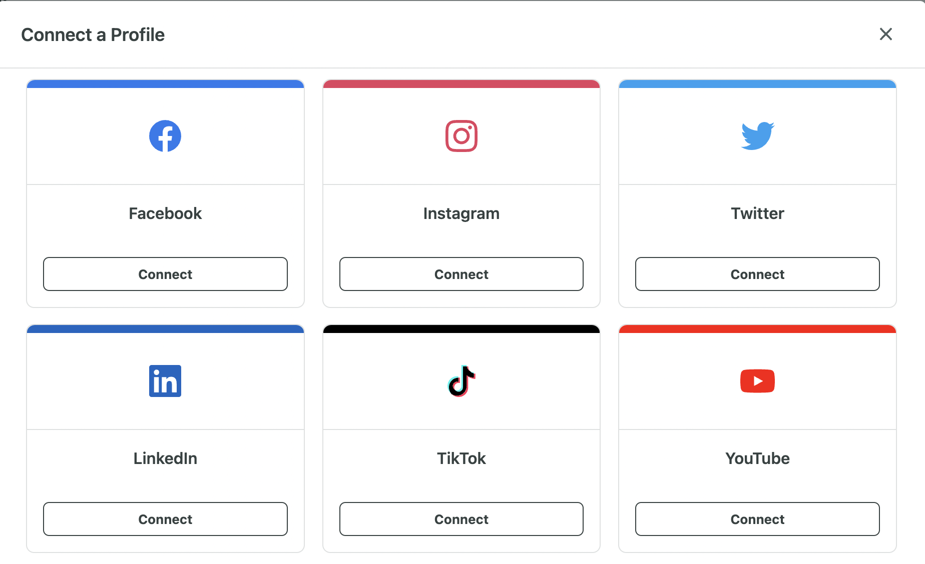 Connect profile