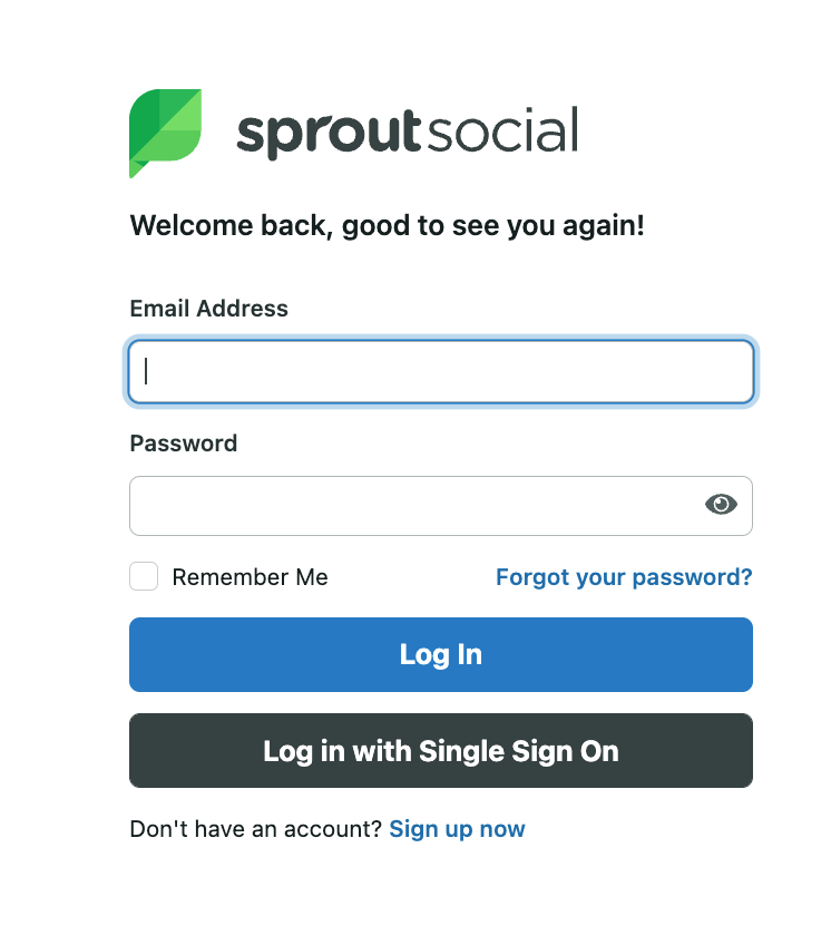 Changing your Login Email Address or Password – Sprout Social Support